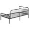 Twin Size Metal Bed Frame with Headboard Included Safety Side Guardrails